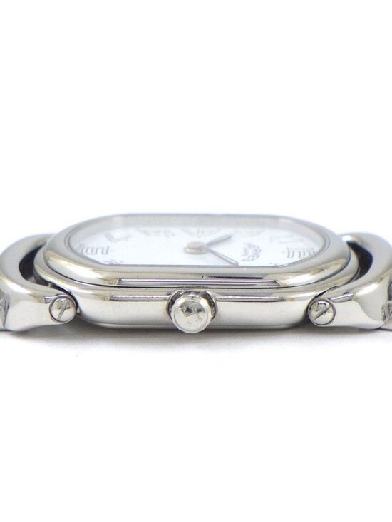 Hermes Watch Rari White Dial Link Bracelet SS Quartz Analog main image 8